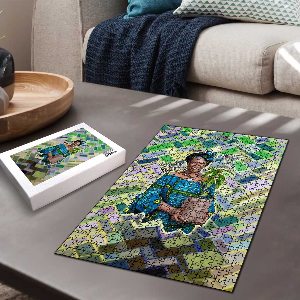Wangari Maathai Puzzle Hummingbird Quote Tree Planting Theme Environmental Justice Tribute - African Pride