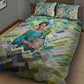 Wangari Maathai Quilt Bed Set Hummingbird Quote Tree Planting Theme Environmental Justice Tribute - African Pride