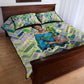 Wangari Maathai Quilt Bed Set Hummingbird Quote Tree Planting Theme Environmental Justice Tribute - African Pride