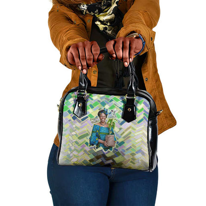 Wangari Maathai Shoulder Handbag Hummingbird Quote Tree Planting Theme Environmental Justice Tribute - African Pride