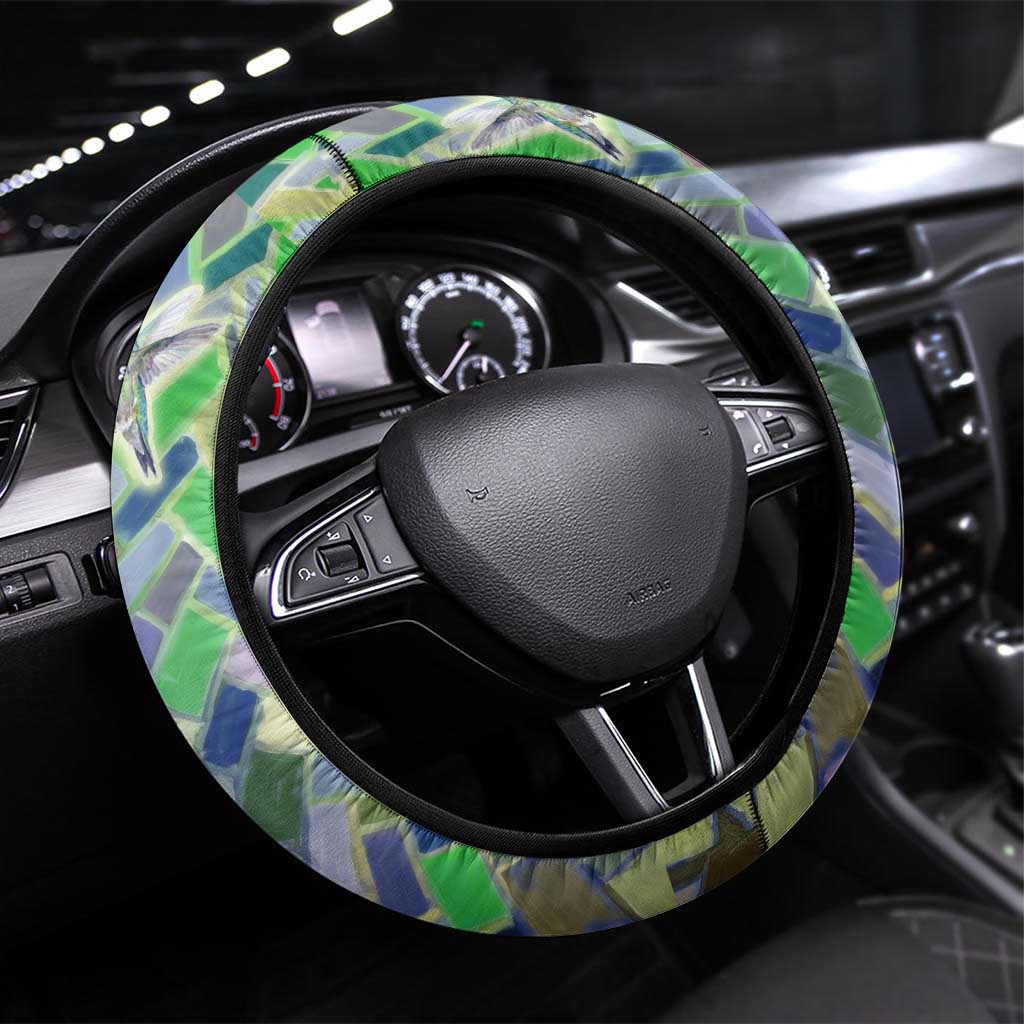 Wangari Maathai Steering Wheel Cover Hummingbird Quote Tree Planting Theme Environmental Justice Tribute - African Pride