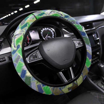 Wangari Maathai Steering Wheel Cover Hummingbird Quote Tree Planting Theme Environmental Justice Tribute - African Pride