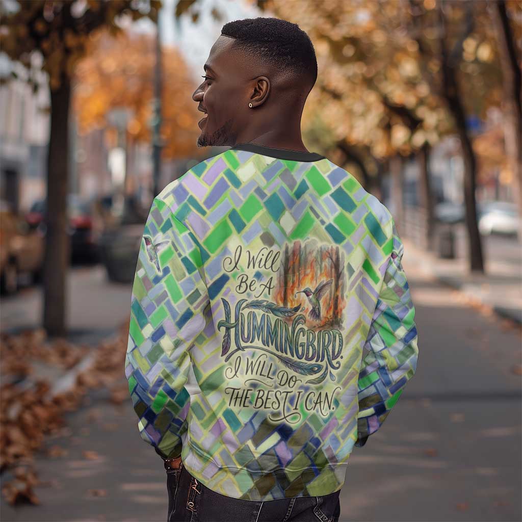 Wangari Maathai Sweatshirt Hummingbird Quote Tree Planting Theme Environmental Justice Tribute - African Pride