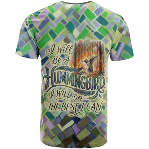 Wangari Maathai T shirt Hummingbird Quote Tree Planting Theme Environmental Justice Tribute - African Pride