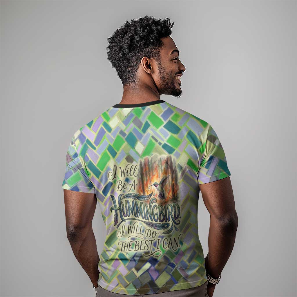 Wangari Maathai T shirt Hummingbird Quote Tree Planting Theme Environmental Justice Tribute - African Pride