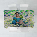 Wangari Maathai Tablecloth Hummingbird Quote Tree Planting Theme Environmental Justice Tribute - African Pride