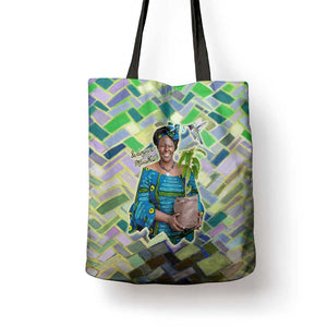Wangari Maathai Tote Bag Hummingbird Quote Tree Planting Theme Environmental Justice Tribute - African Pride