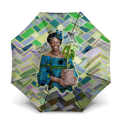 Wangari Maathai Umbrella Hummingbird Quote Tree Planting Theme Environmental Justice Tribute - African Pride