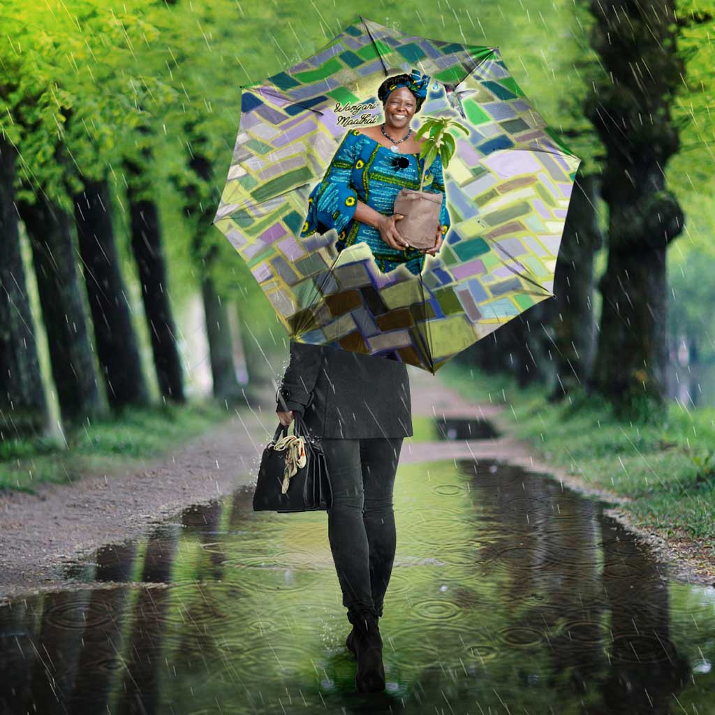 Wangari Maathai Umbrella Hummingbird Quote Tree Planting Theme Environmental Justice Tribute - African Pride