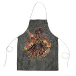 Queen Nzinga Apron Fierce African Warrior Queen - Dark Tribal Fire Art - African Pride