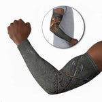 Queen Nzinga Arm Sleeves Fierce African Warrior Queen - Dark Tribal Fire Art - African Pride
