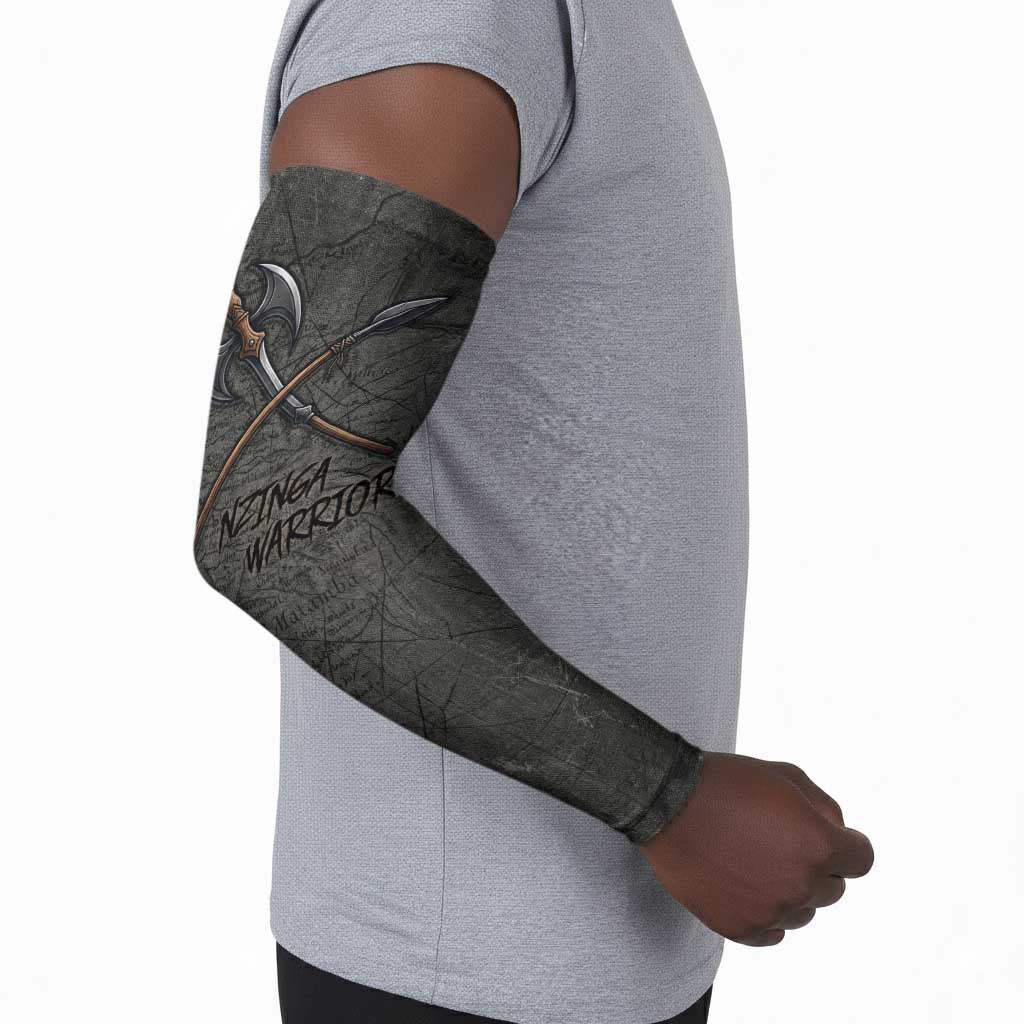 Queen Nzinga Arm Sleeves Fierce African Warrior Queen - Dark Tribal Fire Art - African Pride