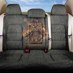 Queen Nzinga Back Car Seat Cover Fierce African Warrior Queen - Dark Tribal Fire Art - African Pride