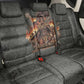 Queen Nzinga Back Car Seat Cover Fierce African Warrior Queen - Dark Tribal Fire Art - African Pride