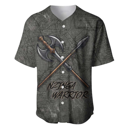 Queen Nzinga Baseball Jersey Fierce African Warrior Queen - Dark Tribal Fire Art - African Pride