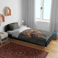 Queen Nzinga Bedding Set Fierce African Warrior Queen - Dark Tribal Fire Art - African Pride