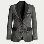 Queen Nzinga Blazer Fierce African Warrior Queen - Dark Tribal Fire Art - African Pride