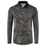 Queen Nzinga Button Sweatshirt Fierce African Warrior Queen - Dark Tribal Fire Art