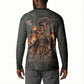 Queen Nzinga Button Sweatshirt Fierce African Warrior Queen - Dark Tribal Fire Art