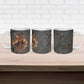 Queen Nzinga Ceramic Mug Fierce African Warrior Queen - Dark Tribal Fire Art - African Pride