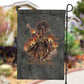 Queen Nzinga Garden Flag Fierce African Warrior Queen - Dark Tribal Fire Art - African Pride