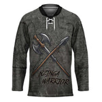 Queen Nzinga Hockey Jersey Fierce African Warrior Queen - Dark Tribal Fire Art - African Pride