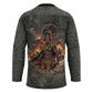 Queen Nzinga Hockey Jersey Fierce African Warrior Queen - Dark Tribal Fire Art - African Pride
