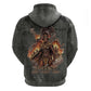 Queen Nzinga Hoodie Fierce African Warrior Queen - Dark Tribal Fire Art - African Pride
