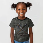 Queen Nzinga Kid T shirt Fierce African Warrior Queen - Dark Tribal Fire Art - African Pride