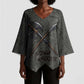Queen Nzinga Kimono Sleeve Blouse Fierce African Warrior Queen - Dark Tribal Fire Art - African Pride