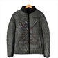 Queen Nzinga Padded Jacket Fierce African Warrior Queen - Dark Tribal Fire Art - African Pride