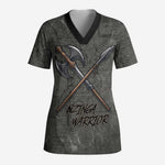 Queen Nzinga Scrub Top Fierce African Warrior Queen - Dark Tribal Fire Art - African Pride