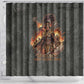 Queen Nzinga Shower Curtain Fierce African Warrior Queen - Dark Tribal Fire Art - African Pride