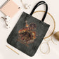 Queen Nzinga Tote Bag Fierce African Warrior Queen - Dark Tribal Fire Art - African Pride
