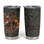 Queen Nzinga Tumbler Cup Fierce African Warrior Queen - Dark Tribal Fire Art - African Pride