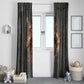 Queen Nzinga Window Curtain Fierce African Warrior Queen - Dark Tribal Fire Art - African Pride