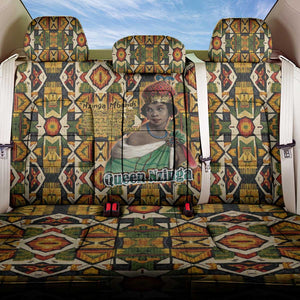 Queen Nzinga Back Car Seat Cover Mbandi Traditional Regal Portrait Empowerment Quote African Female Leadership - African Pride