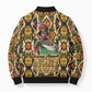 Queen Nzinga Bomber Puffer Jacket Mbandi Traditional Regal Portrait Empowerment Quote African Female Leadership - African Pride