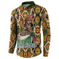 Queen Nzinga Button Sweatshirt Mbandi Traditional Regal Portrait Empowerment Quote African Female Leadership