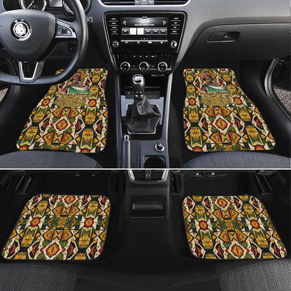 Queen Nzinga Car Mats Mbandi Traditional Regal Portrait Empowerment Quote African Female Leadership - African Pride