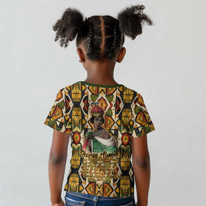 Queen Nzinga Kid T shirt Mbandi Traditional Regal Portrait Empowerment Quote African Female Leadership - African Pride