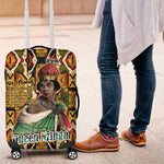 Queen Nzinga Luggage Cover Mbandi Traditional Regal Portrait Empowerment Quote African Female Leadership - African Pride