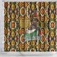 Queen Nzinga Shower Curtain Mbandi Traditional Regal Portrait Empowerment Quote African Female Leadership - African Pride