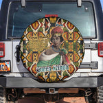 Queen Nzinga Spare Tire Cover Mbandi Traditional Regal Portrait Empowerment Quote African Female Leadership - African Pride