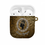 Queen Nzinga AirPods Case Cowrie Crown Silhouette Royal Power - African Pride