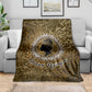 Queen Nzinga Blanket Cowrie Crown Silhouette Royal Power - African Pride