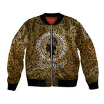 Queen Nzinga Bomber Jacket Cowrie Crown Silhouette Royal Power - African Pride
