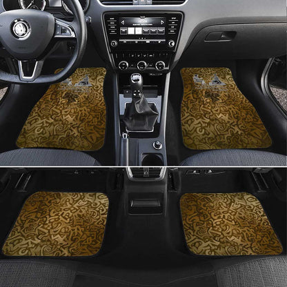 Queen Nzinga Car Mats Cowrie Crown Silhouette Royal Power - African Pride