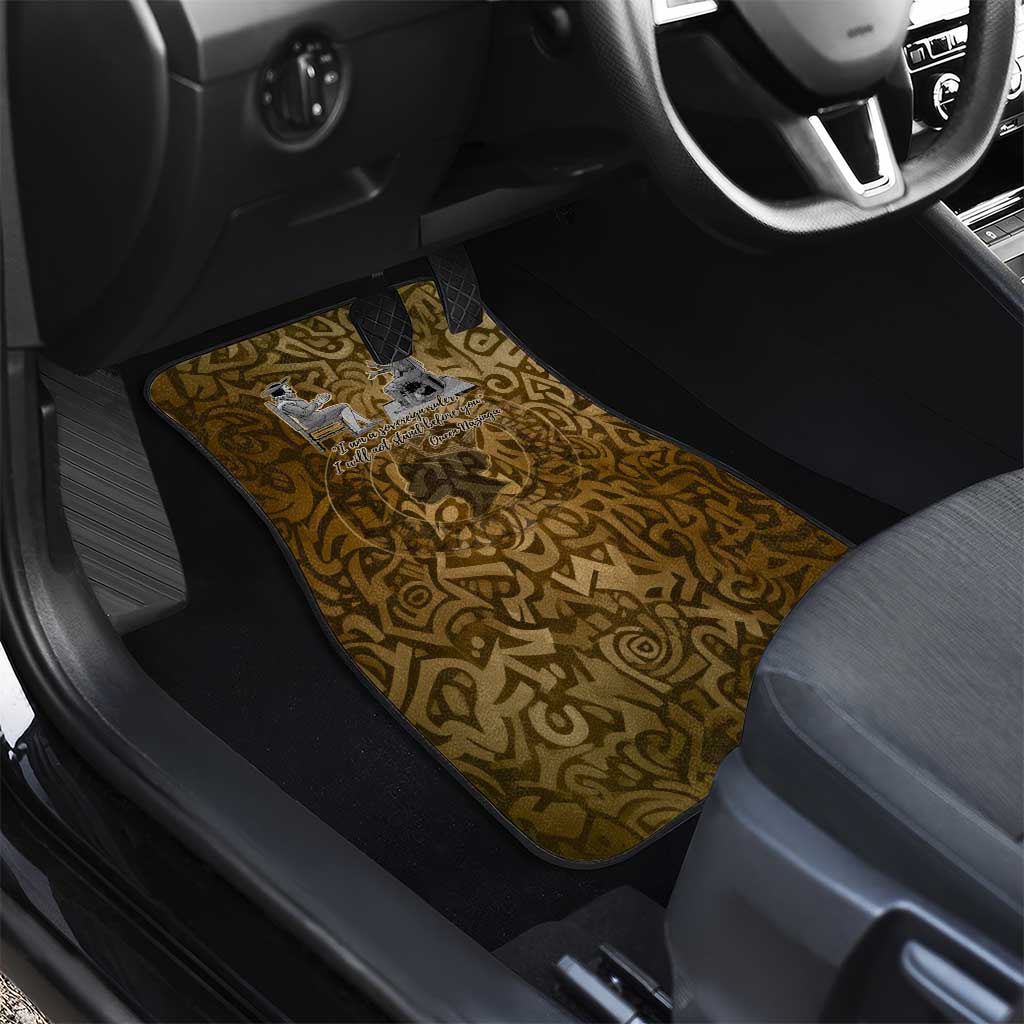 Queen Nzinga Car Mats Cowrie Crown Silhouette Royal Power - African Pride