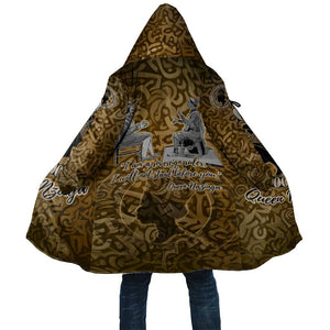 Queen Nzinga Cloak Cowrie Crown Silhouette Royal Power - African Pride